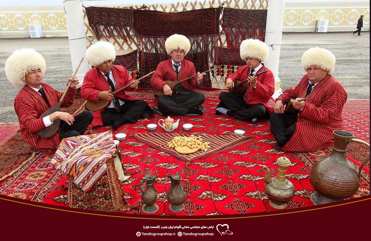 لباس مجلسی محلی مردانه ترکمن 